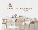 Keep Calm Customise Your Own Quotes Lettering Decal